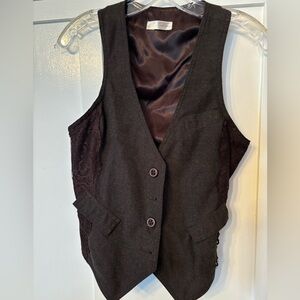 Dark brown vest